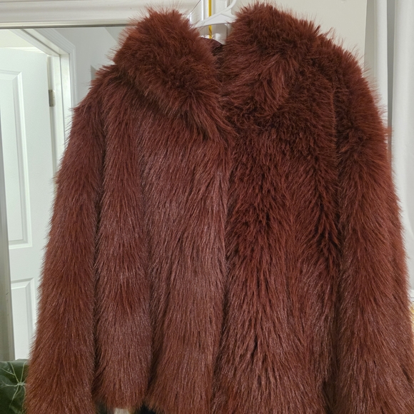 wild fable Jackets & Blazers - Wild Fable Plush Teddy Jacket - Deep Brown